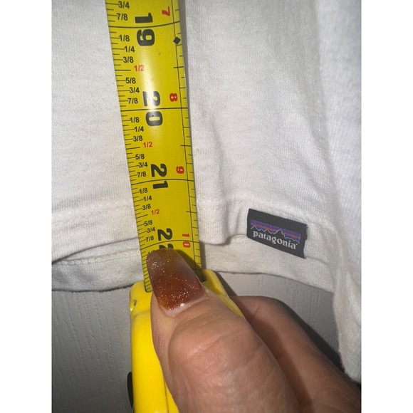 Patagonia Women's CTA Ringer Responsibili-Tee in Birch White size small - Picture 3 of 5
